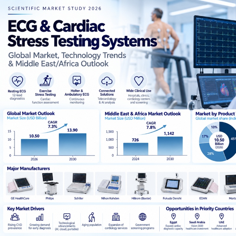 ECG & Cardiac Stress Testing Systems: Global and Middle East/Africa Market Outlook