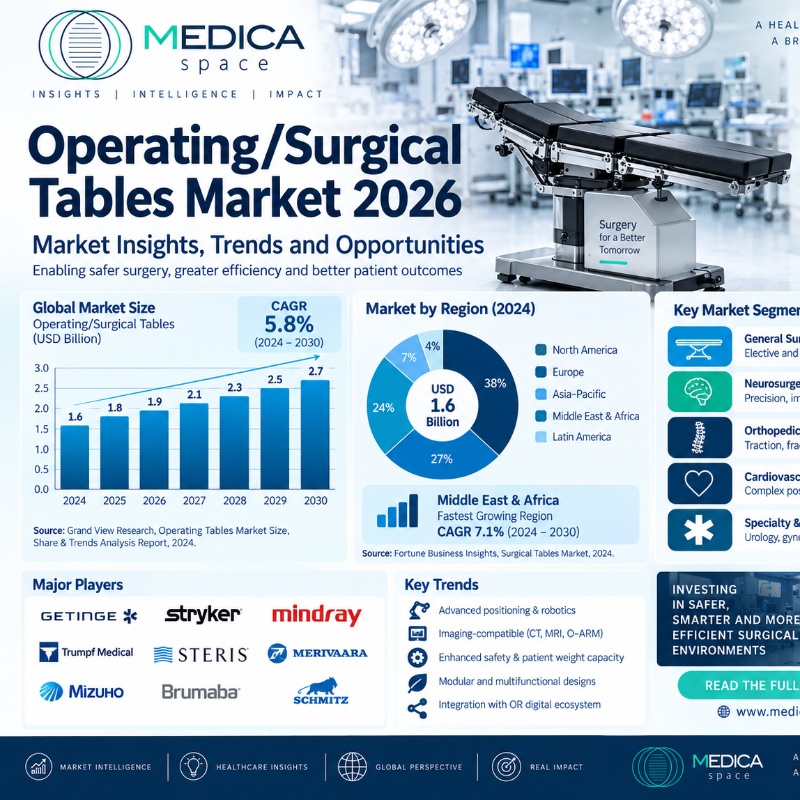 Operating & Surgical Tables Market 2026