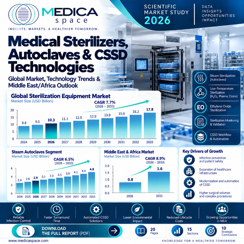 Medical Sterilizers, Autoclaves & CSSD Technologies: Global and MEA Market Outlook 2026